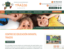 Tablet Screenshot of centrodeeducacioninfantiltrazos.com